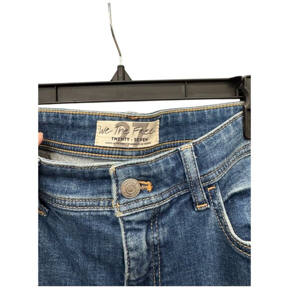 Size 27 / 4 - WE THE FREE - Free People - Skinny Jeans Distressed NEW no tags - Picture 7 of 13